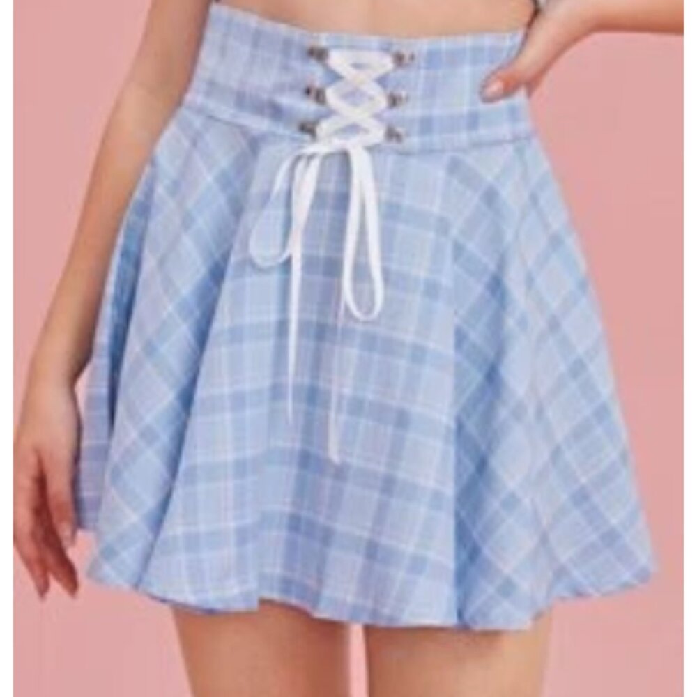 NWOT: Romwe High Waisted Corset Detail Skirt